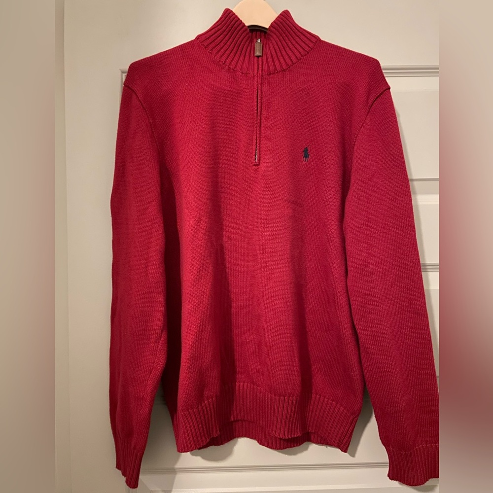 Men’s Polo Quarter Zip Sweater